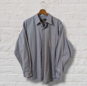 Men's Polo Ralph Lauren Lowell Sport 100% Two Ply Cotton Shirt Light Blue XL